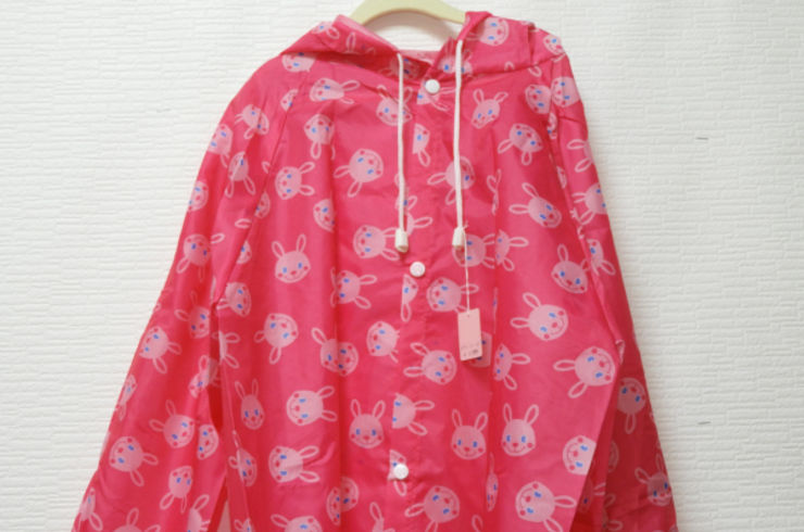 レインコート（ウサギ柄）